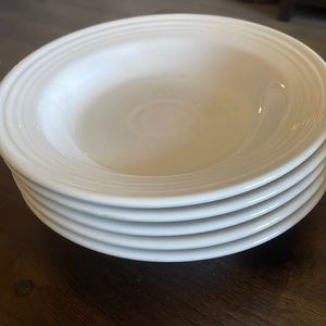 Five fiesta ware bowls